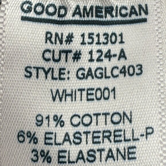 Women's GOOD AMERICAN Good Legs Cropped Straight Leg Jeans GAGLC403 | Size 2/26 - Picture 11 of 15